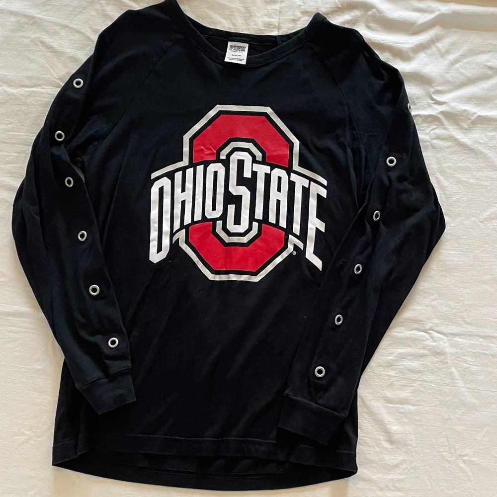 PINK long sleeve Ohio State Tee XS
